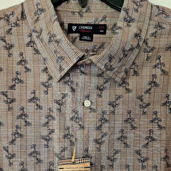 Cremieux Collection Mushroom Button Down XXL New - Picture 1 of 14